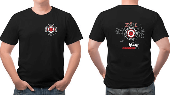 T-shirt noir - Modèle pour adultes (contour) - Shorinjiryu Kaizen
